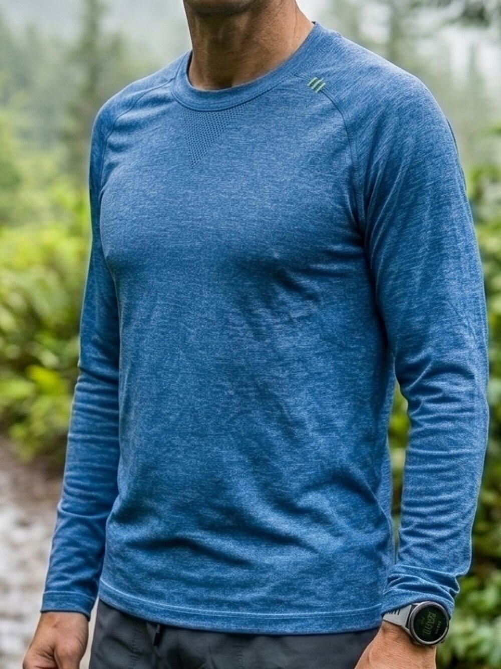 Lululemon Metal Vent Tech Long Sleeve Shirt Lakeside Blue Mens Small